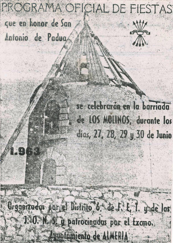Copia de portada programa fiestas Los Molinos, año 1963